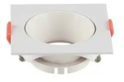V-TAC Led GU10 Spot Keret négyzet beépíthető - fehér + fehér - 6650 (6650)