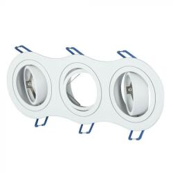 V-TAC Led 3 x GU10 Spot Keret Kerek Fehér - 3603 (3603)