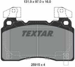 TEXTAR set placute frana, frana disc TEXTAR Q+ 2591503 (2591503)