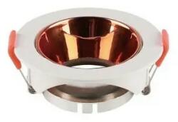 V-TAC Led GU10 Spot Keret kerek beépíthető - fehér + rose gold - 6649