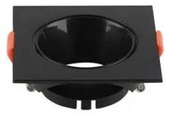 V-TAC Led GU10 Spot Keret négyzet beépíthető - fekete + fekete - 6652
