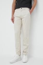 Calvin Klein nadrág férfi, bézs, testhezálló - bézs 34/32 - answear - 30 990 Ft