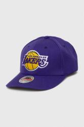 Mitchell&Ness sapka gyapjúkeverékből Los Angeles Lakers lila, nyomott mintás - lila Univerzális méret