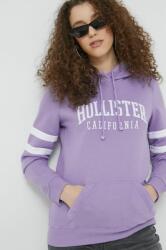 Hollister Co Hollister Co. felső lila, női, nyomott mintás, kapucnis - lila S