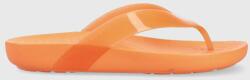 Crocs flip-flop Splash Glossy Flip narancssárga, női, lapos talpú, 208534 - narancssárga Női 39/40