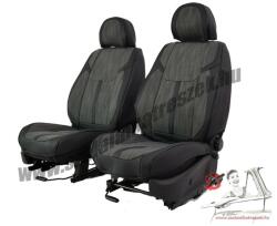 Hyundai Accent Méretezett Üléshuzat -Zeus Bőr/Szövet -szürke/Fekete- 2 Első Ülésre