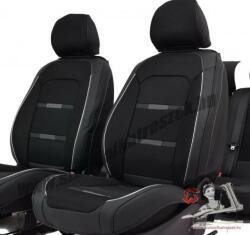 Hyundai Sonata Morpheus Bőr/Szövet Méretezett Üléshuzat -Fekete- Komplett Garnitúra