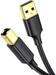 UGREEN Us135 Usb 2.0 Ab Nyomtató Kábel, Aranyozott, 3M (Fekete)