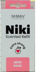 Mr&Mrs Fragrance Niki Refill Miss Rose parfumuri de mașină Rezerva 1 buc unisex