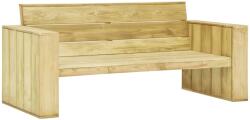 vidaXL Set mobilier de grădină cu perne, 3 piese, lemn de pin tratat (3065775) - vidaxl