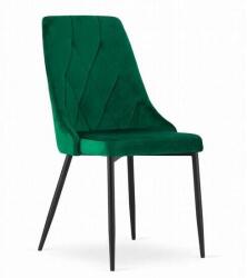 ARTOOL Skandináv stílusú szék, Artool, Imola, bársony, fém, zöld, 48.5x6 (ART-3458_1)