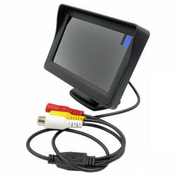  LCD monitor tolatókamerához, 4, 3" méretű