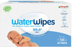WaterWipes bio baba nedves törlőkendő 12×60 lapos