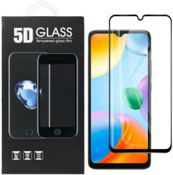 Xiaomi Redmi 12C / Redmi 10C / Poco C40 üvegfólia, tempered glass, előlapi, 5D, edzett, hajlított, fekete kerettel