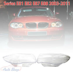  BMW 1 E87/E81/E82/E88 04-11 Első lámpa búra szett, lámpabúra fényszóró búra Minőségi termék BMW lámpa alkatrészek, 1 széria fényszóró búra