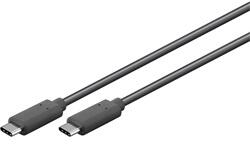 Goobay USB-C 3.2 Gen 1 adat- és gyorstöltő kábel, 1m, fekete (67976)