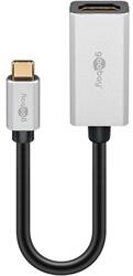 Goobay USB-C apa - HDMI anya átalakító, ezüst-szürke (8k 30Hz) (60194)