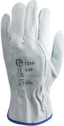 Euro Protection EP munkavédelmi bőrkesztyű, szürke színbőr bivaly/hasíték kézhát (1239)