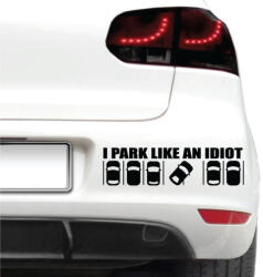 4 Decor Sticker auto - Park like an idiot