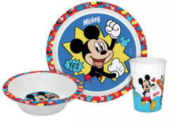 Disney Mickey étkészlet, micro műanyag szett - díszdobozban (NVT840197)