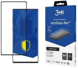 3mk Protection HardGlass Max Új Samsung Galaxy Note 10+ N975 fekete, teljes képernyős érzékelőpontos ujjlenyomatmentes kijelzővédő fólia