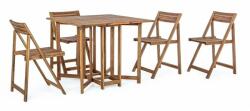 Bizzotto Set mobilier gradina lemn maro Noemi 44x46x77 cm, 90x74 cm (0805988)