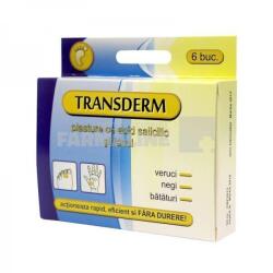 Cbf Optim Trading Transderm plasture cu acid salcilic, 6 bucati, Cbf Optim Trading