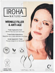 IROHA Masca anti-imbatranire cu acid hialuronic pentru fata si gat, 30 ml, Iroha