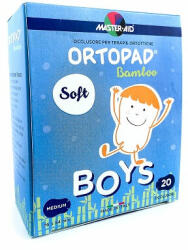 Pietrasanta Pharma Ocluzor copii ORTOPAD SOFT Boys Master-Aid Medium, 76x54 mm, 20 bucăți, Pietrasanta Pharma
