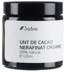Sabio Cosmetics Unt de cacao nerafinat organic, 120 ml, Sabio