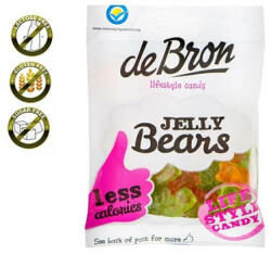 DEBRON Jeleuri gumate cu aroma de fructe Jelly Bears, 90 g, DeBron