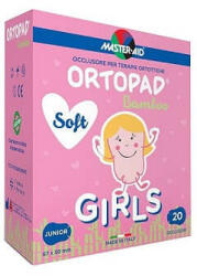 Pietrasanta Pharma Ocluzor copii ORTOPAD SOFT Girls Junior Master-Aid, 67x50 mm, 20 bucăți, Pietrasanta Pharma