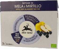 Alce Nero Nectar organic din mere si afine, 3x 200 ml, Alce Nero