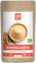 RAWBOOST Pudra ecologica Ashwagandha, 125 g, RawBoost