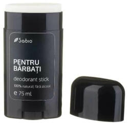 Sabio Cosmetics Deodorant stick pentru bărbați 100% natural fără alcool, 75 ml, Sabio