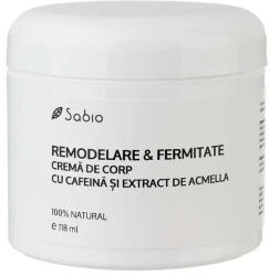 Sabio Campanie Crema de corp cu cafeina si acmella Remodelare&Fermitate, 118 ml, Sabio