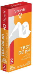 Biotech Atlantic Usa Test de pH pentru infecții vaginale Veneris, 2 teste, Biotech Atlantic USA