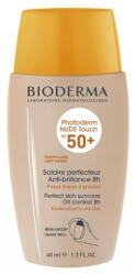 BIODERMA Photoderm Fluid crema pentru piele mixta si grasa Nude Touch SPF 50+ Deschis, 40 ml