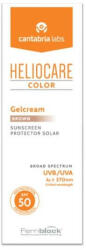 Gel-crema pentru protectie solara cu SPF 50 Heliocare Color, Nuanta Brown, 50 ml, Cantabria Labs