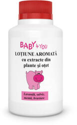 Tis Farmaceutic Sa Lotiune aromata cu extracte din plante si otet Baby 4 You, 100 ml, Tis Farmaceutic