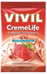 VIVIL Bomboane fără zahăr cu căpșuni Creme Life, 60 g, Vivil