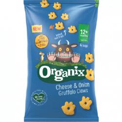 Organix Brands Figurine ecologice din porumb cu branza si ceapa Gruffalo, +12 luni, 4x 15 gr, Organix