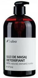 Sabio Cosmetics Ulei de masaj natural detoxifiant, 475 ml, Sabio