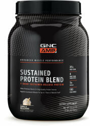 GNC Amp Sustained Protein Blend, Amestec Proteic, Cu Aroma De Milkshake De Vanilie, 924 G