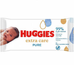 Huggies Servetele umede Pure Extra Care, 56 bucati, Huggies