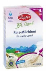 TOPFER Cereale Bio Orez cu lapte, +4 luni, 200 g, Topfer