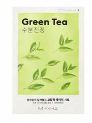 MISSHA Masca cu extract de ceai verde pentru ten uscat Airy Fit, 19 g, Missha