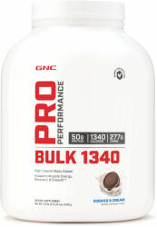 GNC Pro Performance Bulk 1340, Gainer Cu Proteina Si Carbohidrati, Cu Aroma De Biscuiti Si Frisca, 3240 G