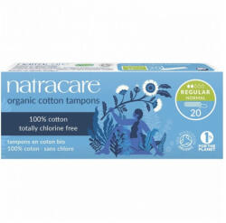 NATRACARE Tampoane interne Organice fara aplicator Regular, 20 bucati, Natracare