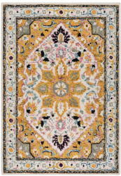 Flair Rugs Жълт вълнен килим 170x120 cm Dahlia - Flair Rugs (503119373469)